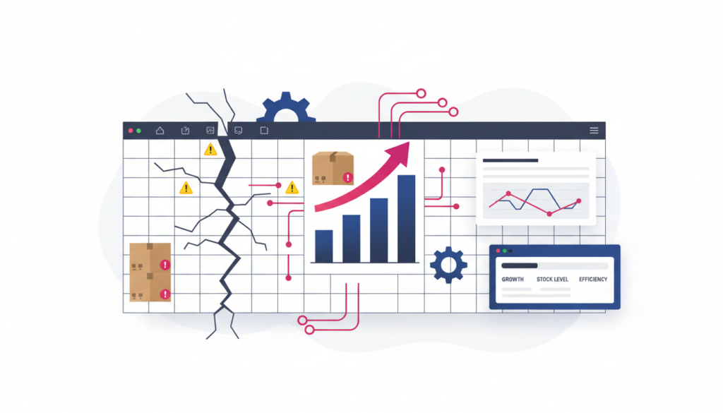 controle de estoque, planilha de estoque, gestão de estoque, ponto de reposição, inventário, PME, margem real